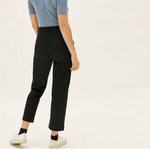 Everlane Black straight leg Crop Pant Short 0